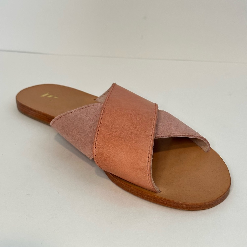 Nantucket Sole Genuine Leather The Easy Street Slide Pink Rose EU 40 US 9.5
